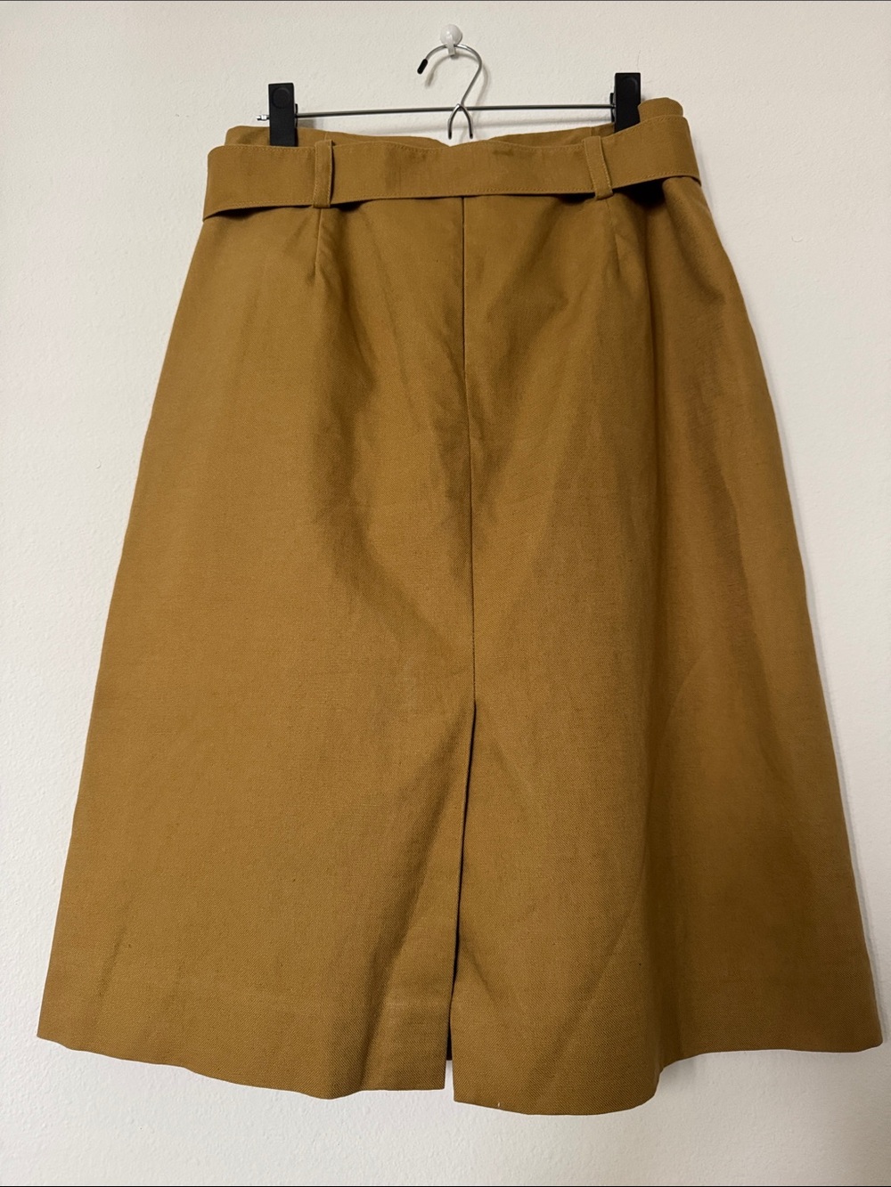 J. Crew Camel Brown Tie-Waist Midi Skirt - Picture 2 of 4